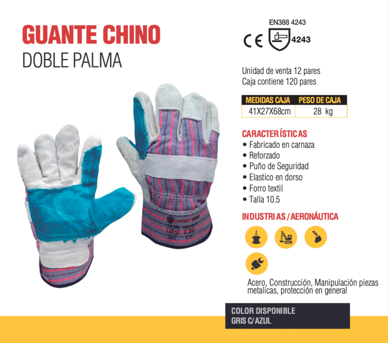 29. GUANTES CHINO DOBLE PALMA