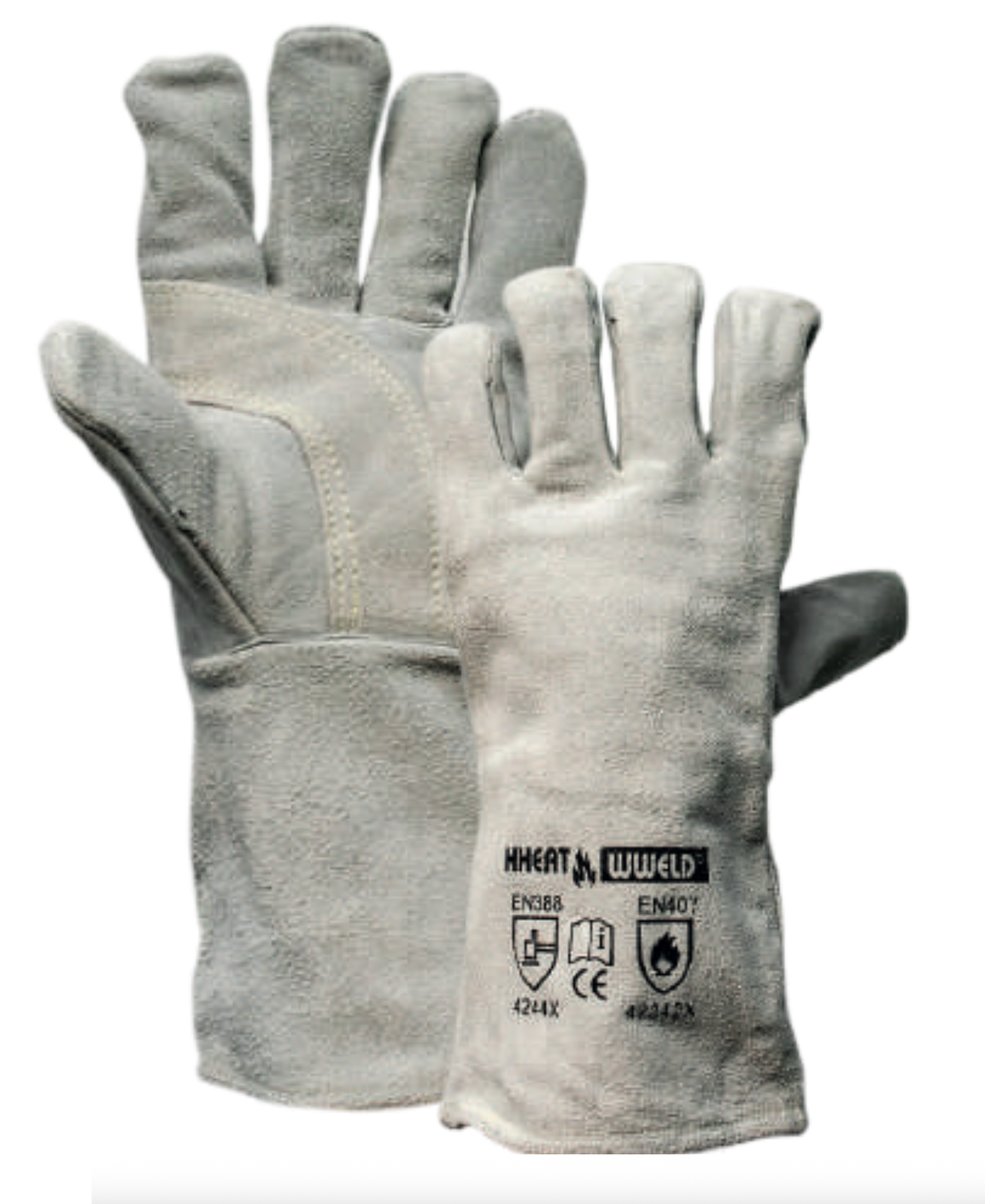 GUANTES SOLDADOR GRIS KEVLAR REFUERZO PALMA