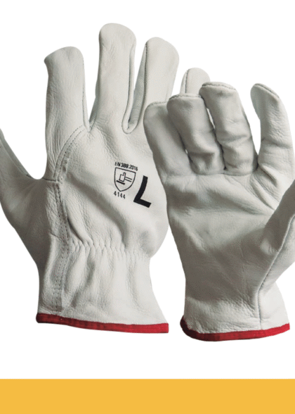 36.- GUANTES ARGONERO RES BLANCO IMPORTADO CON ELÁSTICO TALLA M