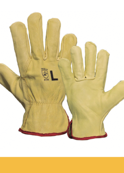 38.- GUANTES ARGONERO RES AMARILLO IMPORTADO CON ELÁSTICO TALLA M