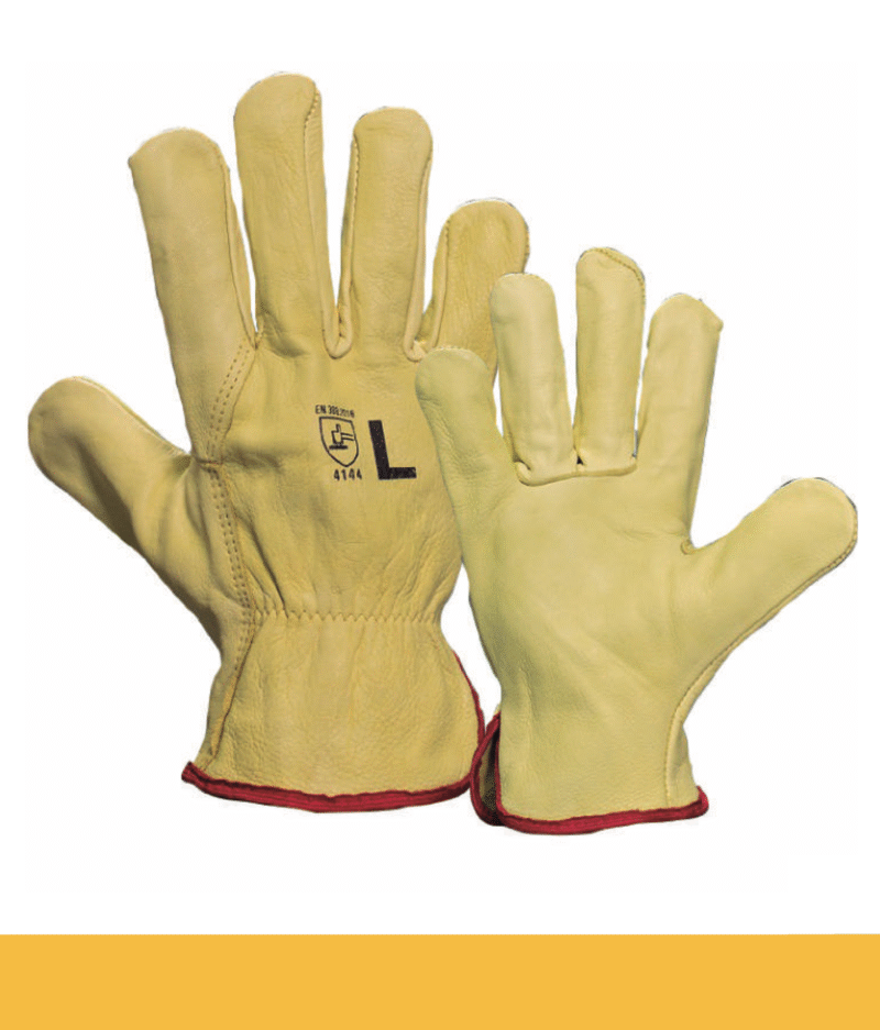 38.- GUANTES ARGONERO RES AMARILLO IMPORTADO CON ELÁSTICO TALLA M