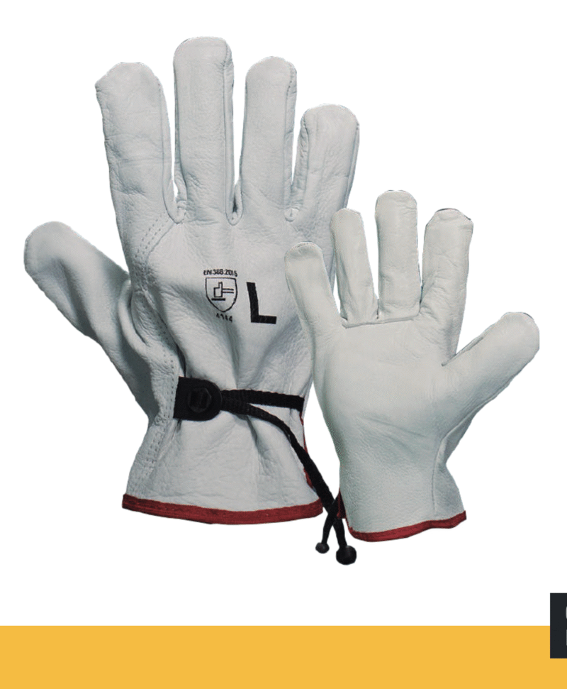 39.- GUANTES ARGONERO RES IMPORTADO CON CINTILLO TALLA L