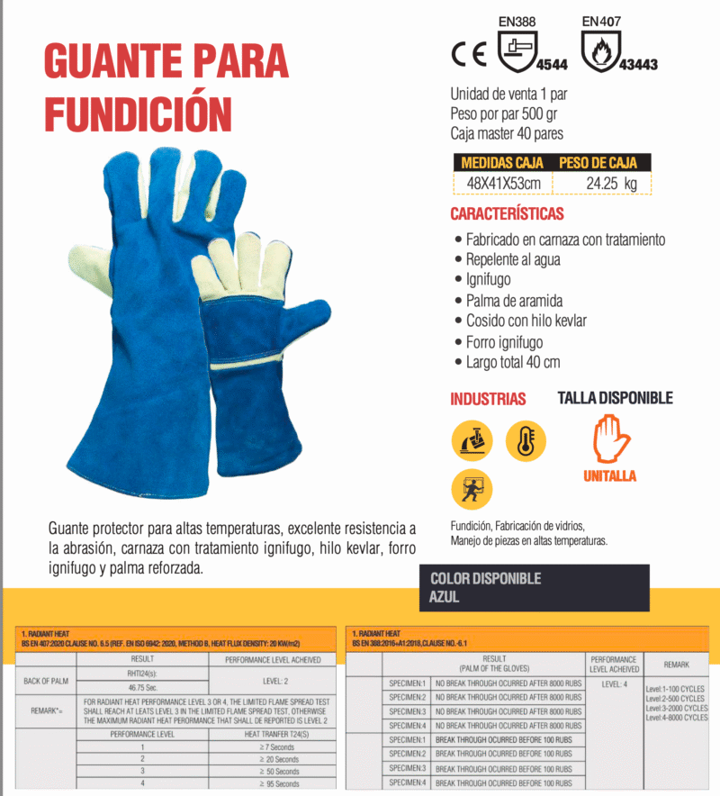 42. GUANTE FUNDICION