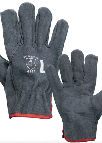 43.- GUANTES ARGONERO RES CARNAZA NEGRO IMPORTADO
