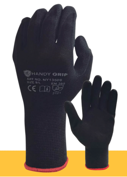 5.- GUANTES DE NYLON CON PALMA DE NITRILO ARENOSO