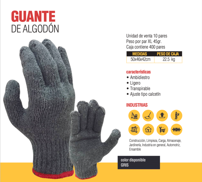 10 PARES DE GUANTES DE ALGODÓN - Imagen 3
