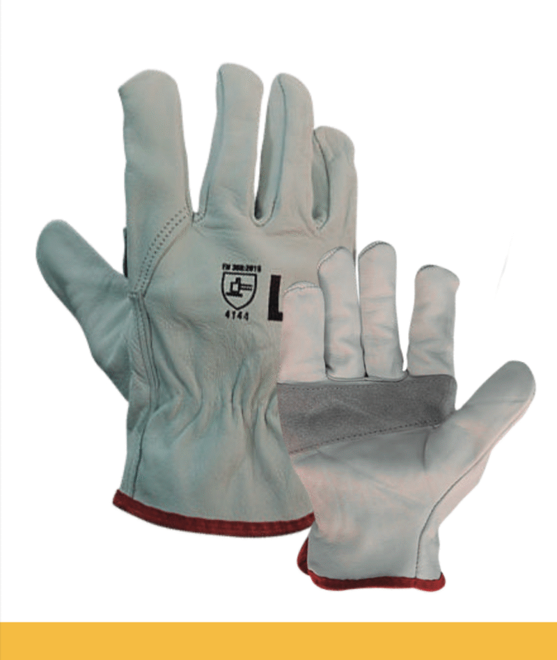 33.- GUANTES ARGONERO CABRA IMPORTADO REFUERZO ELASTICO M