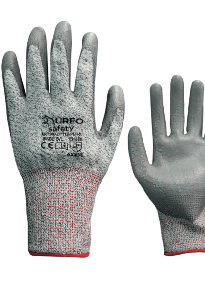 UREO 4.- GUANTES ANTICORTE NIVEL 5 CON PALMA POLIURETANO